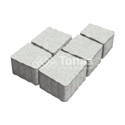 Тротуарная плитка Антик, серо-белая, 4 см