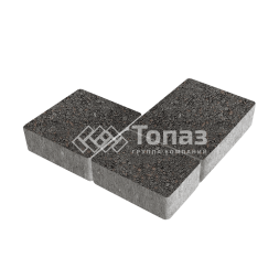 Тротуарная плитка Новый город, черная, 4 см