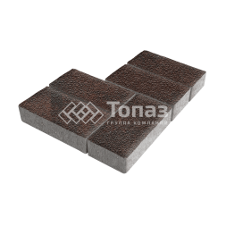 Тротуарная плитка 200х100х40, клинкер на камне