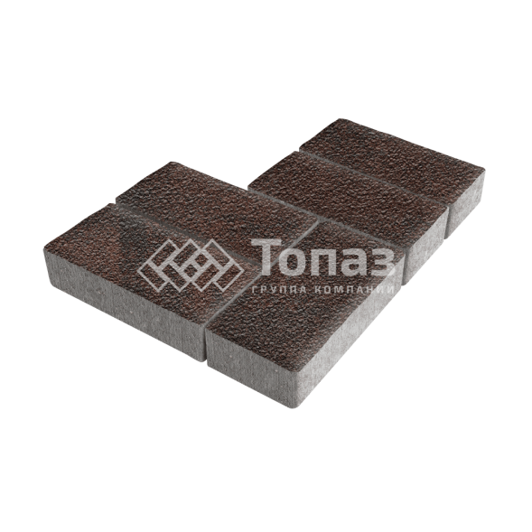 Тротуарная плитка 200х100х40, клинкер на камне