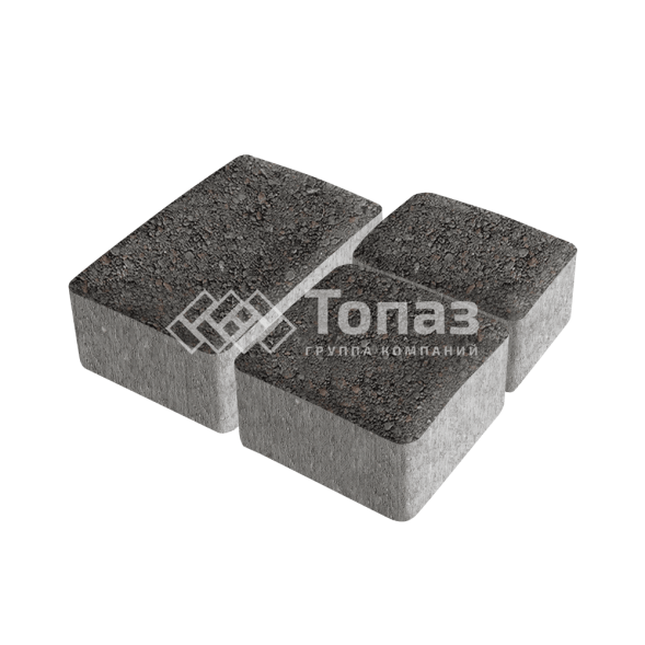 Тротуарная плитка Старый город, джафар черный, 6 см