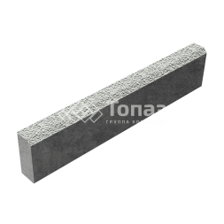 Камень бортовой БР 100.20.8, белый с гранитной крошкой