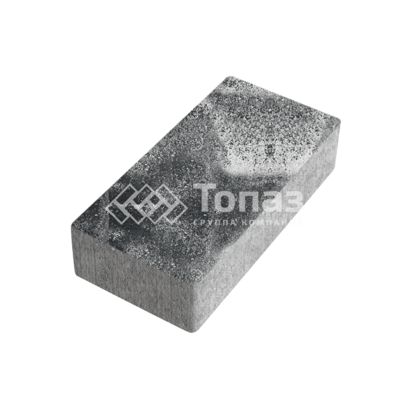 Тротуарная плитка 200х100х40, черно-белая 