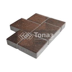 Тротуарная плитка Новый город, сорренто на камне, 4 см