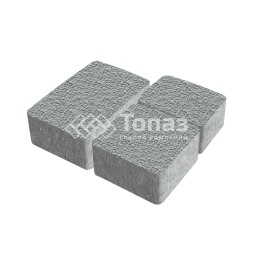 Тротуарная плитка Старый город, серая с гранитной крошкой, 4 см