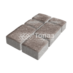 Тротуарная плитка Старый город, авантюр с мраморной крошкой, 6 см