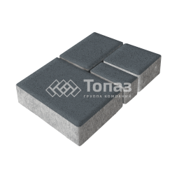 Тротуарная плитка Мюнхен, черная, 4 см