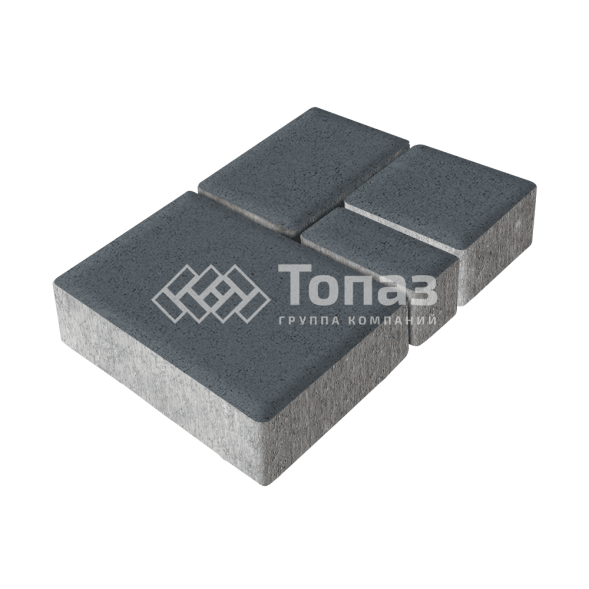 Тротуарная плитка Мюнхен, черная, 4 см