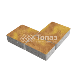 Тротуарная плитка Новый город, шафран, 4 см  