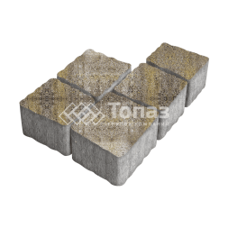 Тротуарная плитка Антик, степь, 4 см