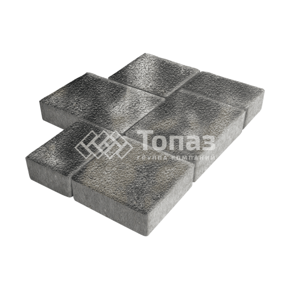 Тротуарная плитка Новый город, стоун на камне, 4 см