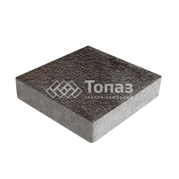 Тротуарная плитка Квадрат 200х200х40, мокко с гранитной крошкой