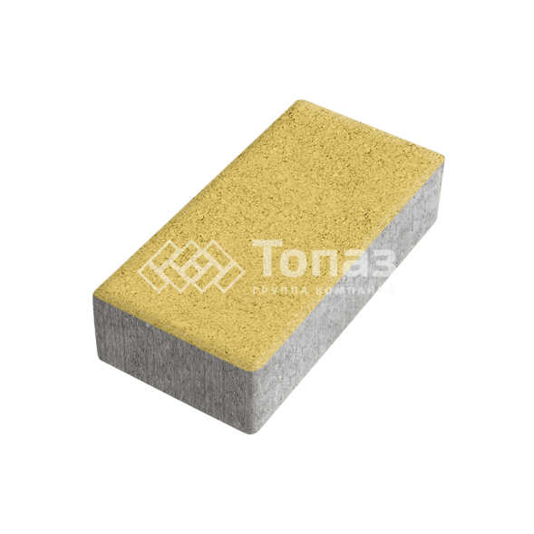 Тротуарная плитка 200х100х60, желтая