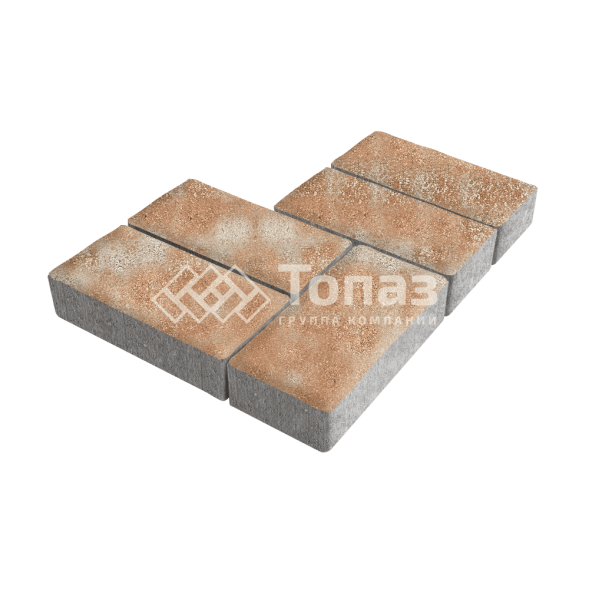 Тротуарная плитка 200х100х60, сансет 