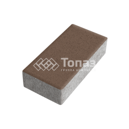 Тротуарная плитка 200х100х40, коричневая