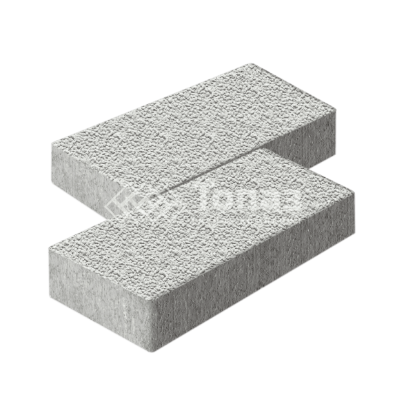 Тротуарная плитка 600х300х60, белая с гранитной крошкой