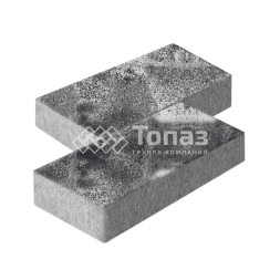 Тротуарная плитка 600х300х60, черно-белая 