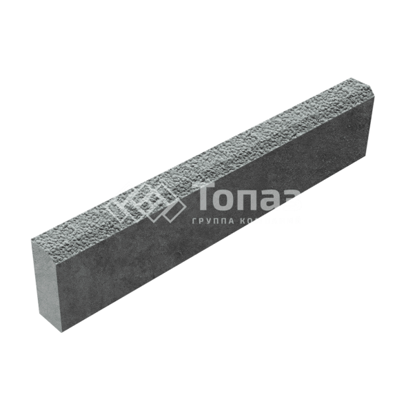 Камень бортовой БР 100.20.8, серый с гранитной крошкой