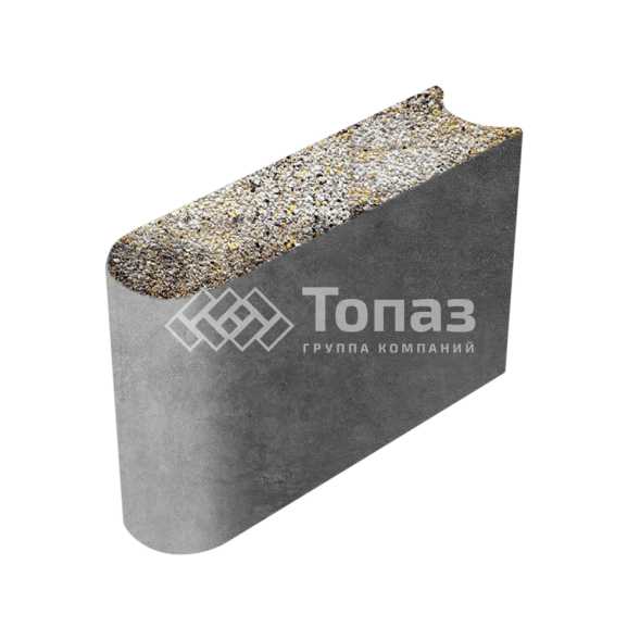 Камень бортовой БРШ 50.20.8, агат желтый с гранитной крошкой