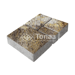 Тротуарная плитка Мюнхен, агат желтый, 4 см