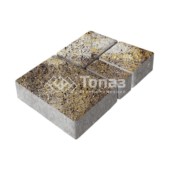 Тротуарная плитка Мюнхен, агат желтый, 4 см