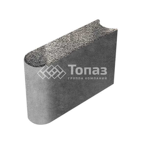 Камень бортовой БРШ 50.20.8, агат коричневый с гранитной крошкой