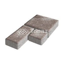 Тротуарная плитка Рубико, авантюр с мраморной крошкой, 4 см