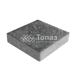 Тротуарная плитка Квадрат 200х200х60, аляска черная