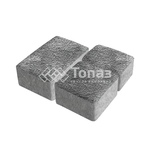 Тротуарная плитка Старый город, антрацит с мраморной крошкой, 6 см