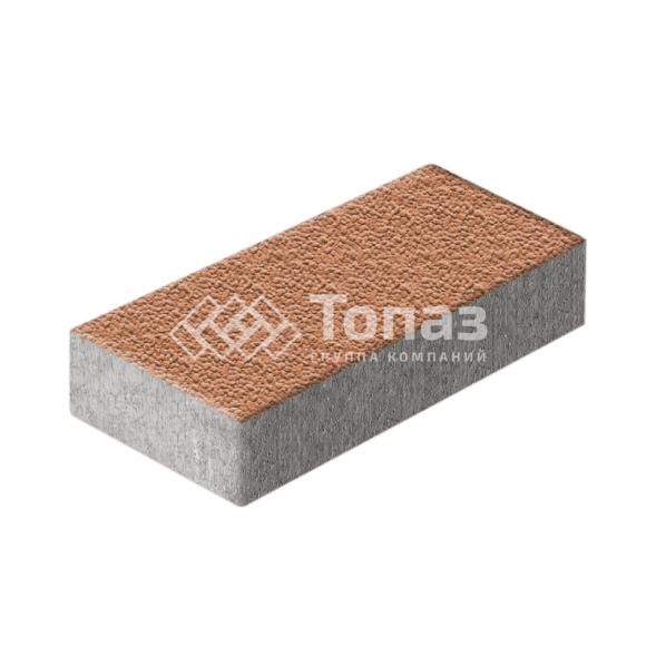 Тротуарная плитка 600х300х60, оранжевая с гранитной крошкой