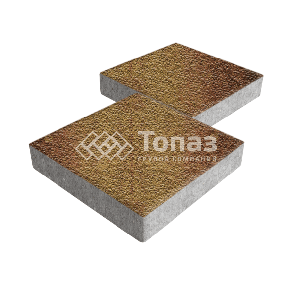 Тротуарная плитка Квадрат 500х500х70, каир с гранитной крошкой