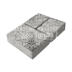 Тротуарная плитка Мюнхен, аляска белая, 4 см