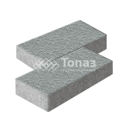 Тротуарная плитка 600х300х60, серая с гранитной крошкой