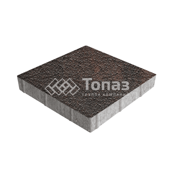 Тротуарная плитка Квадрат 500х500х70, кармен с гранитной крошкой