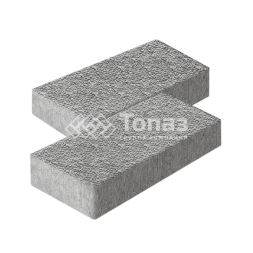 Тротуарная плитка 600х300х60, серо-белая с мраморной крошкой