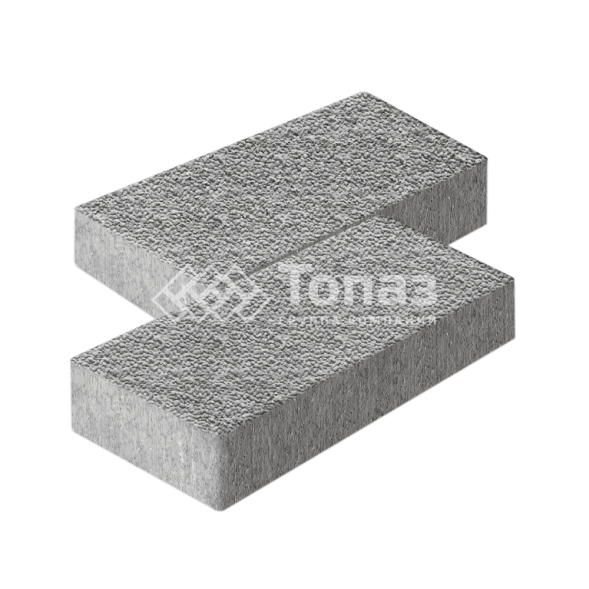 Тротуарная плитка 600х300х60, серо-белая с мраморной крошкой