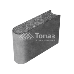 Камень бортовой БРШ 50.20.8, аляска черная с гранитной крошкой