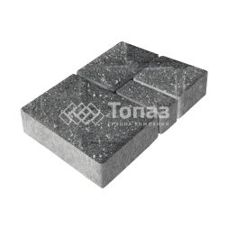 Тротуарная плитка Мюнхен, аляска черная, 4 см