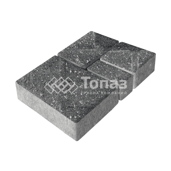 Тротуарная плитка Мюнхен, аляска черная, 4 см