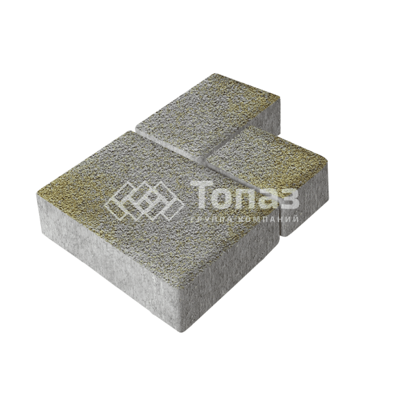 Тротуарная плитка Бергамо, меланж на камне, 6 см