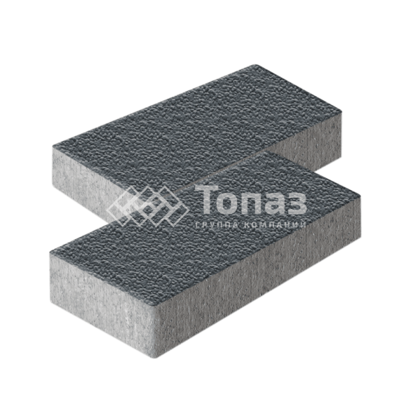 Тротуарная плитка 600х300х60, черная с гранитной крошкой