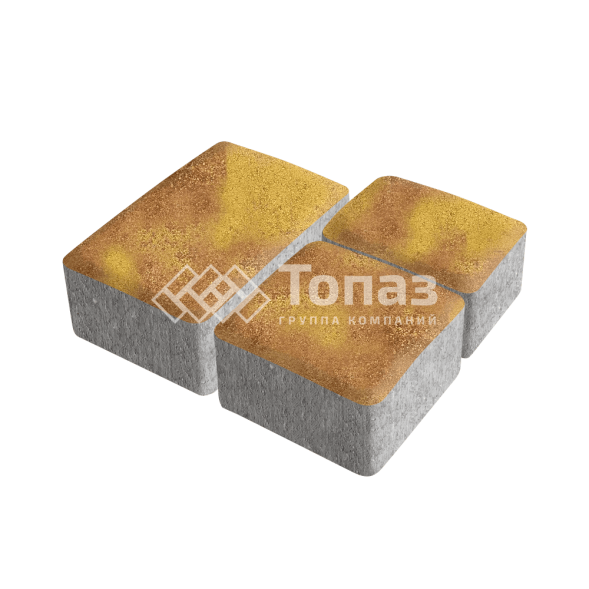 Тротуарная плитка Старый город, шафран, 4 см  