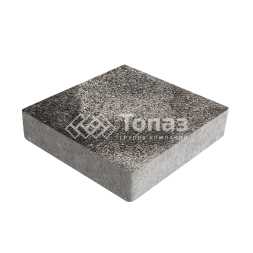 Тротуарная плитка Квадрат 200х200х40, агат коричневый на камне