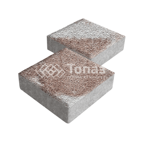 Тротуарная плитка Квадрат 200х200х40, хаски с гранитной крошкой