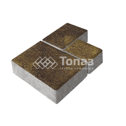 Тротуарная плитка Бергамо, осень на камне, 6 см