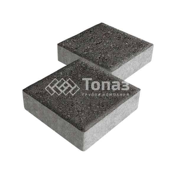 Тротуарная плитка Квадрат 200х200х60, джафар черный