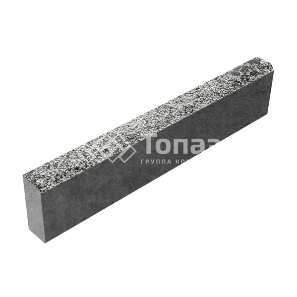 Камень бортовой БР 100.20.8, аляска белая с гранитной крошкой