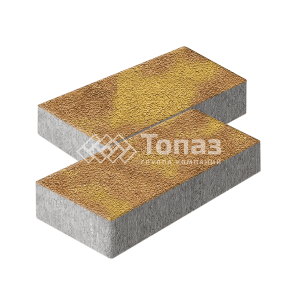 Тротуарная плитка 600х300х60, шафран на камне  