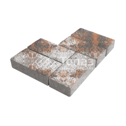 Тротуарная плитка 200х100х40, агат оранжевый