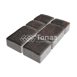 Тротуарная плитка Старый город, кармен с мраморной крошкой, 6 см